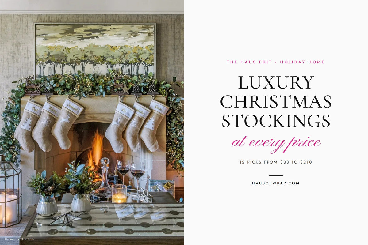 Luxury Christmas Stockings at Every Price: 12 Beautiful Picks for 2026 - Haus of Wrap