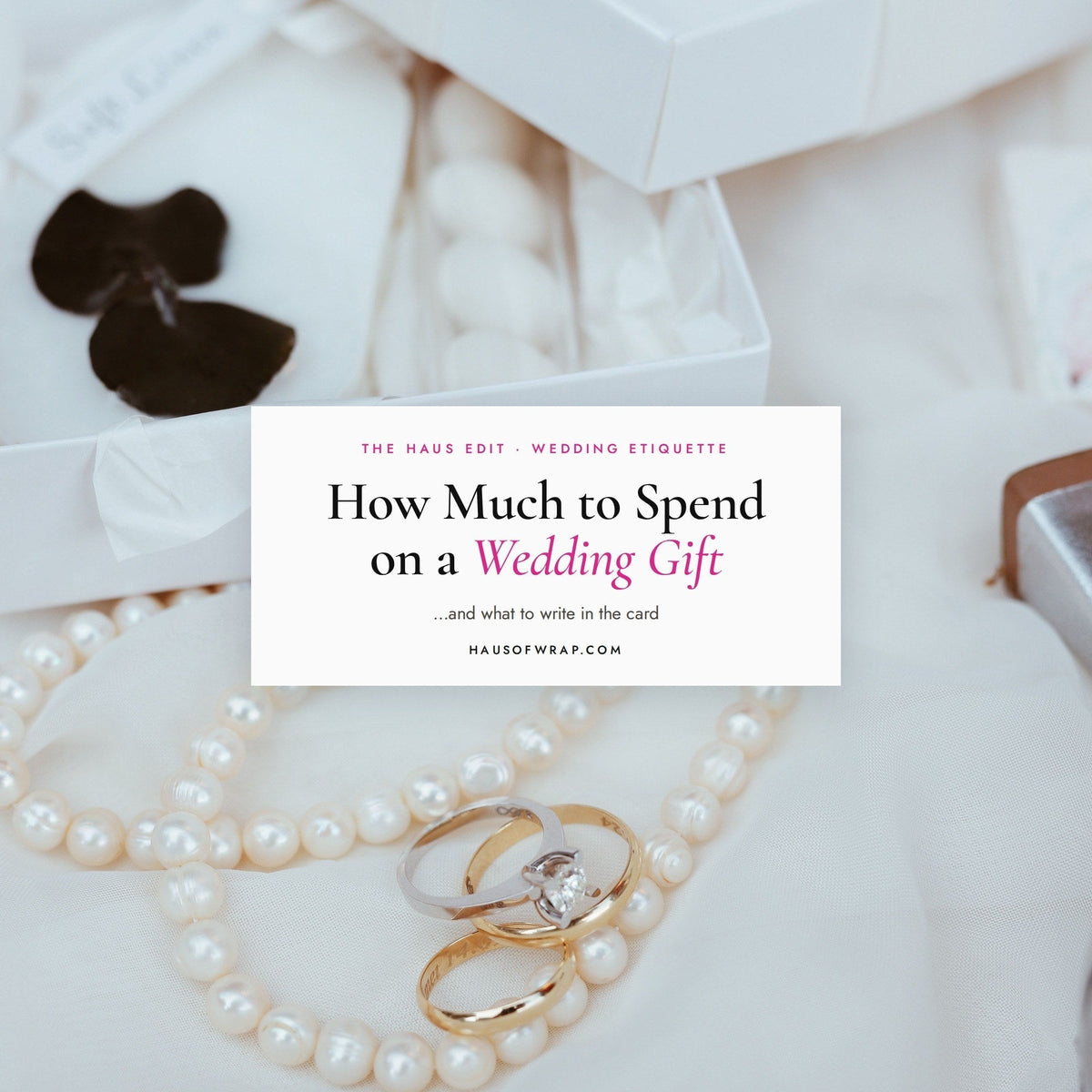 How Much to Spend on a Wedding Gift in 2026 (and What to Write in the Card) - Haus of Wrap