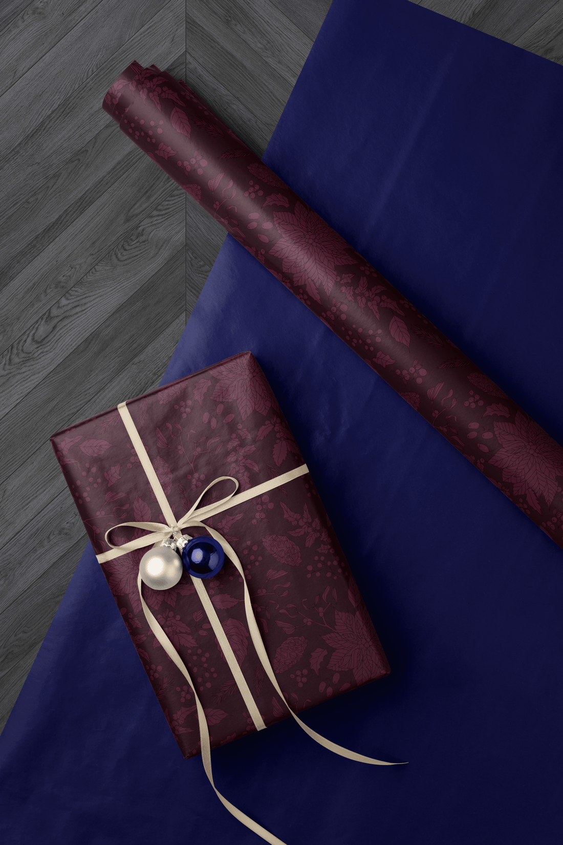 Merlot Brocade - Haus of Wrap