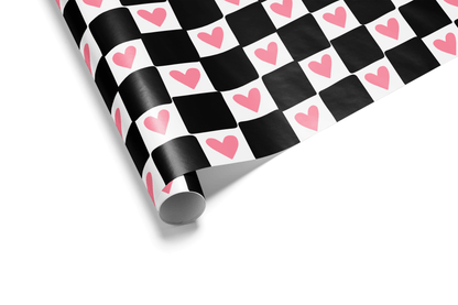Retro Check Hearts - Haus of Wrap