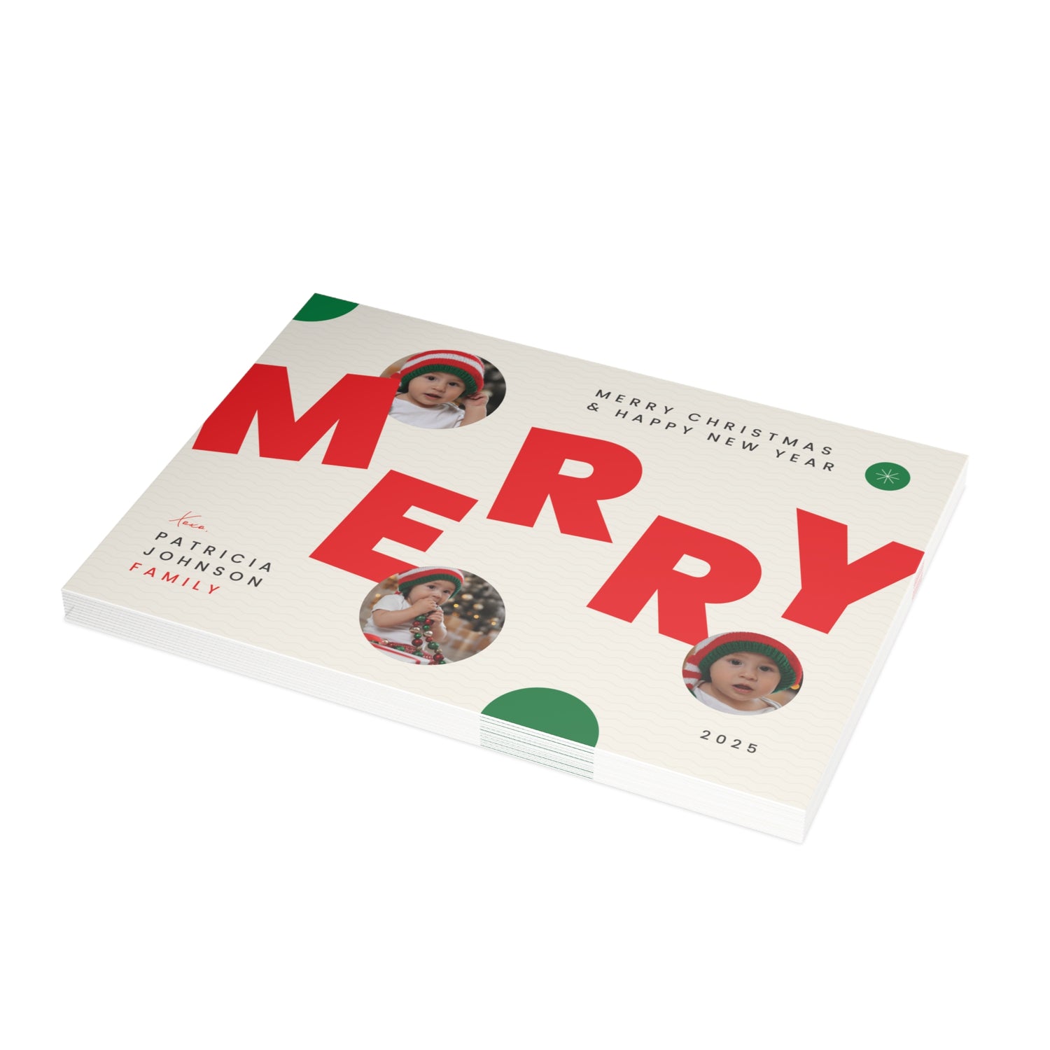 &quot;MERRY&quot; Photo Postcard - Haus of Wrap