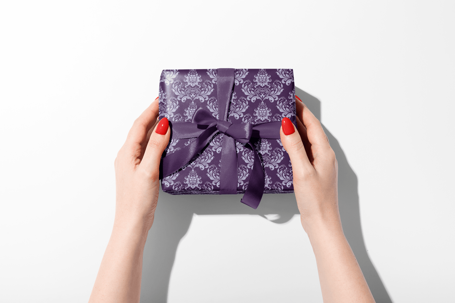 Lavish Lavender Damask - Haus of Wrap