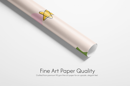 Soft pale pink wrapping paper with a scattered pattern of a pink Nutcracker soldier, pink Christmas trees, candy canes, and holly, ideal for girly Christmas wrapping paper.