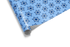 Light blue wrapping paper with a uniform pattern of white and deep blue Star of David (Magen David) symbols, ideal for Hanukkah wrapping paper.