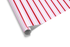 Vertical striped wrapping paper featuring thin red lines alternating with wider, soft pink bands, ideal for girly wrapping paper and Valentine&
