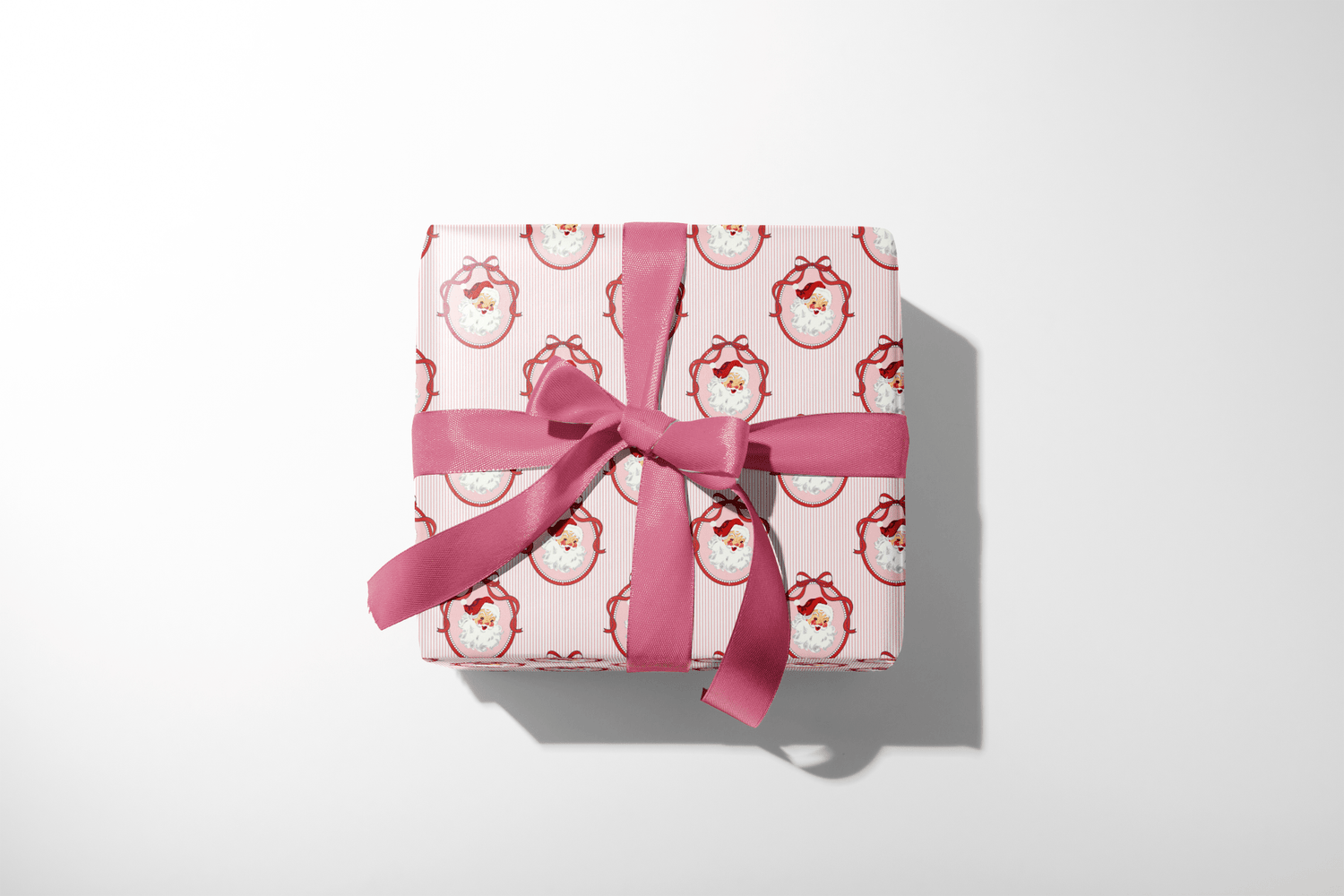 Blush Bow Santa - Haus of Wrap