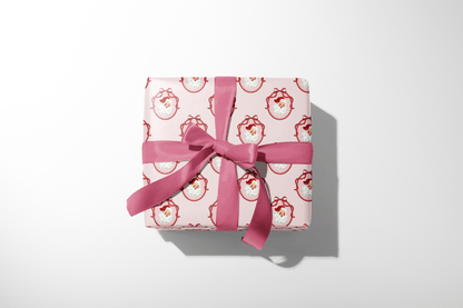 Blush Bow Santa - Haus of Wrap