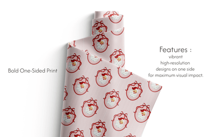 Blush Bow Santa - Haus of Wrap