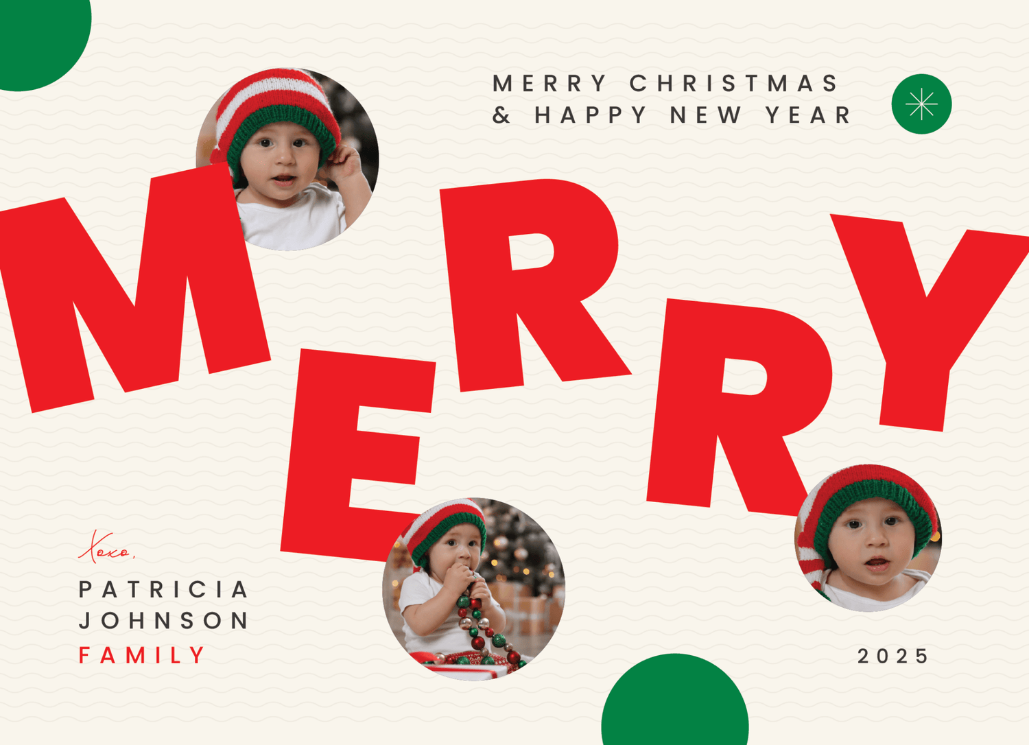 &quot;MERRY&quot; Photo Postcard - Haus of Wrap