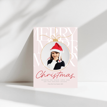 Elegant Ornament Christmas Photo Postcard - Haus of Wrap