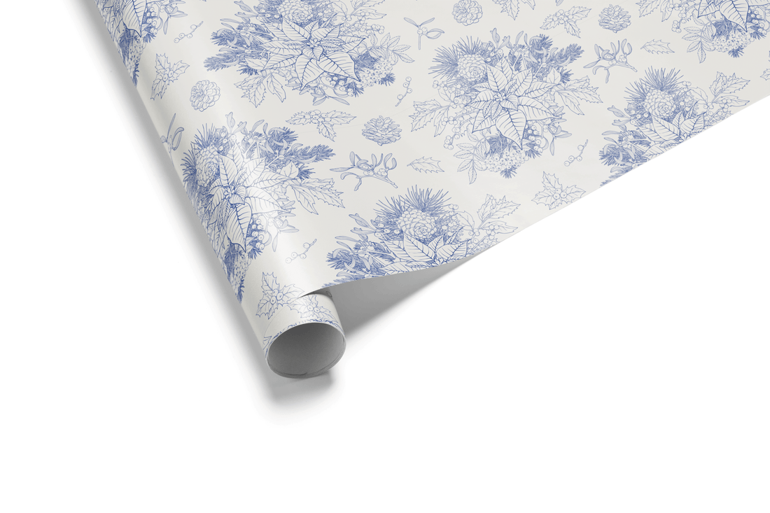 Blue Toile Flora - Haus of Wrap