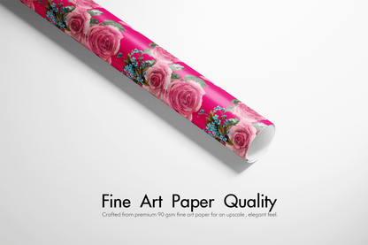 Rosa Elettrica - Pink Wrapping Paper - Haus of Wrap