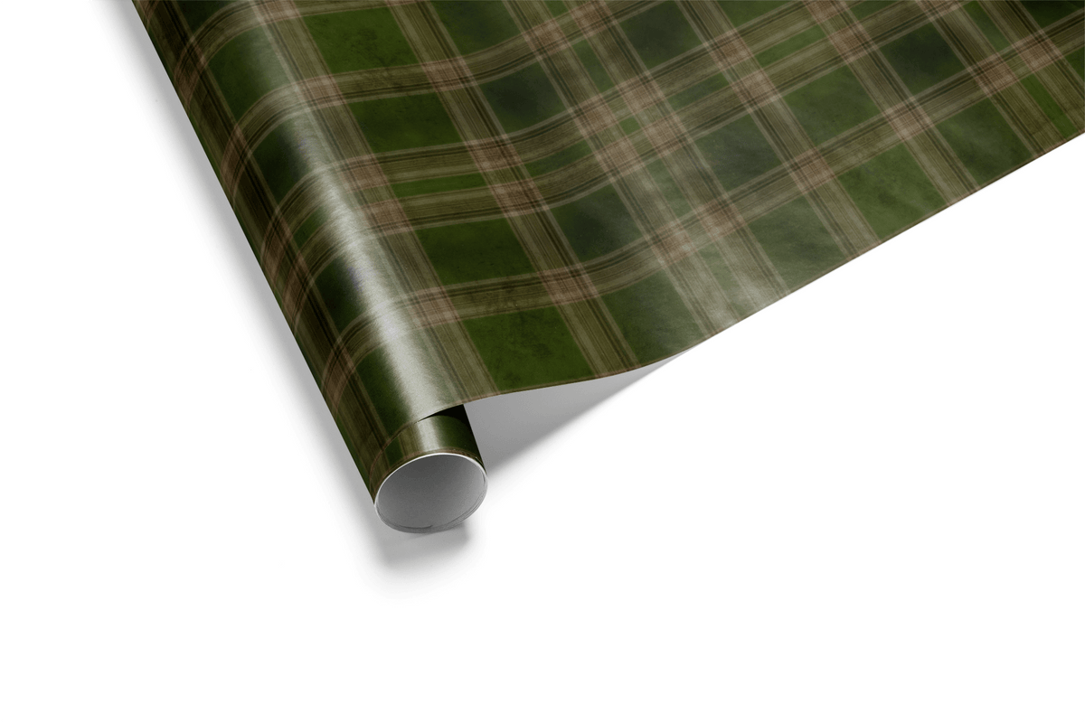 PembertonDark Green Plaid Wrapping PaperHaus of Wrap