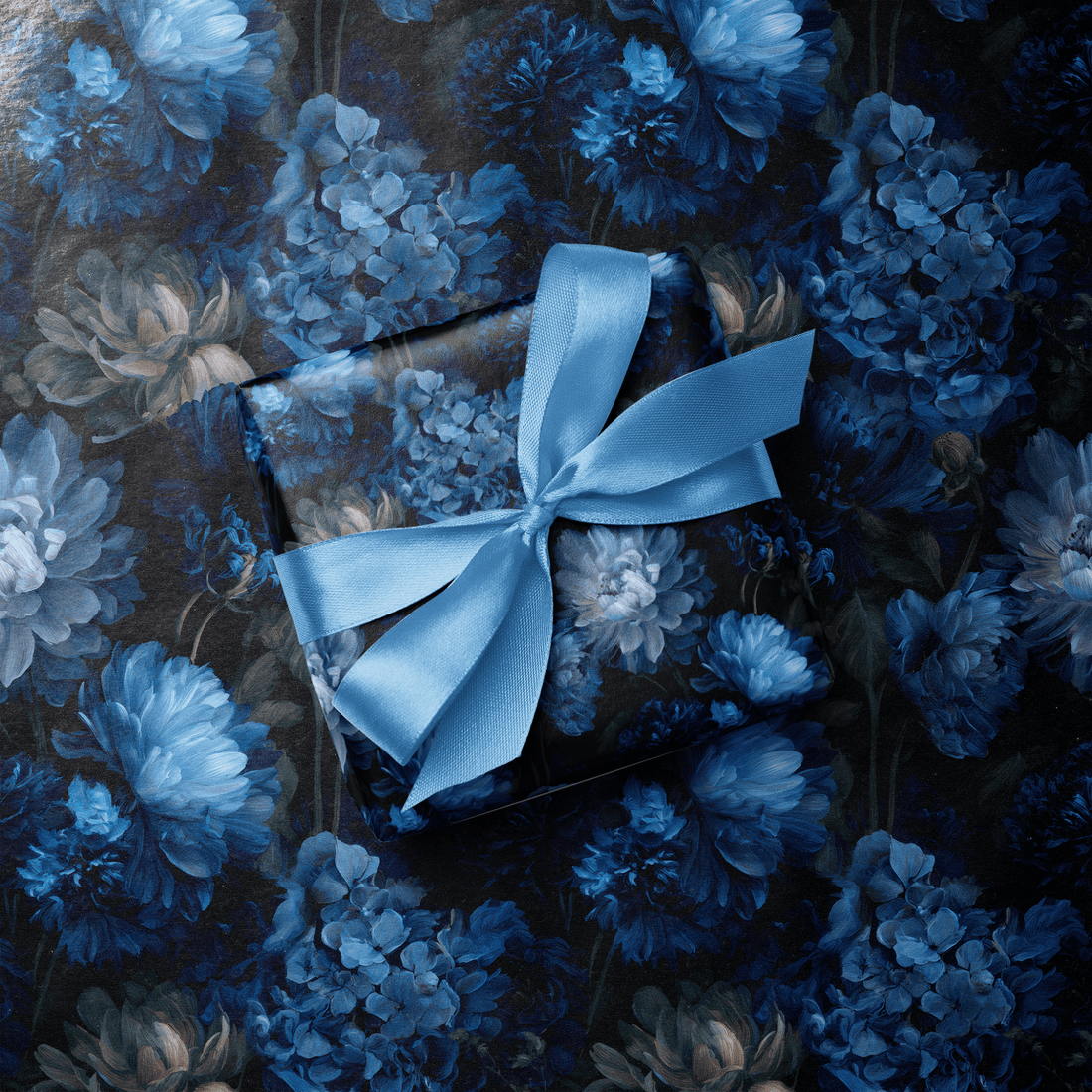 Dark Floral Wrapping PaperPrussian Haus of Wrap