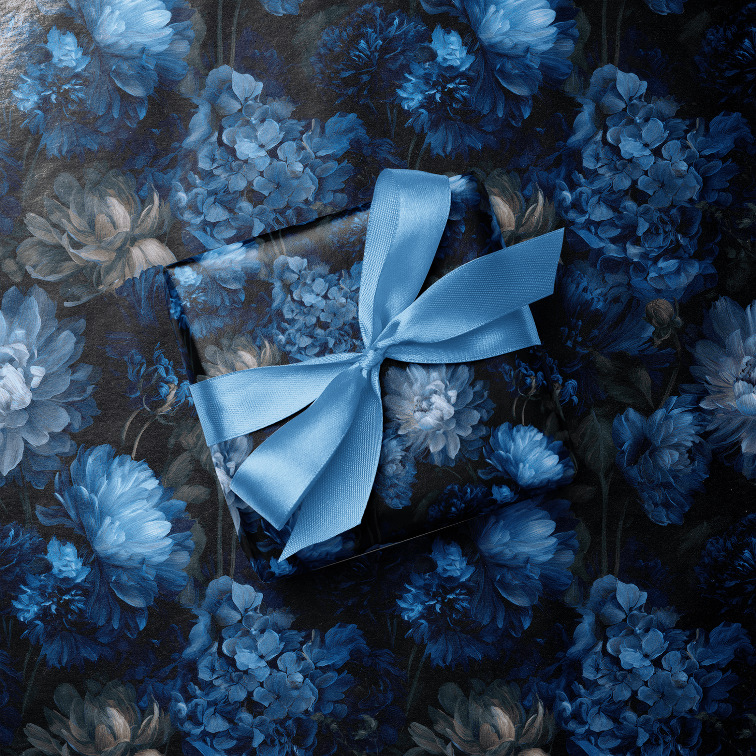 Dark Floral Wrapping PaperPrussian Haus of Wrap