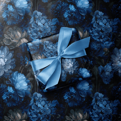 Dark Floral Wrapping PaperPrussian Haus of Wrap