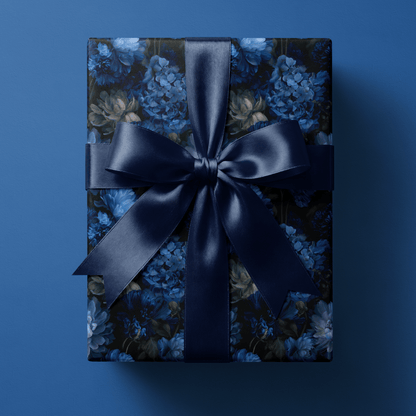 Dark Floral Wrapping PaperPrussian Haus of Wrap