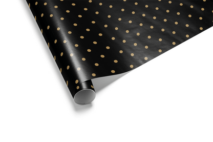 Black and Gold Wrapping Paper - After Dark - Haus of Wrap