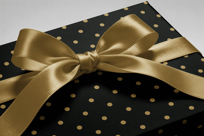 Black and Gold Wrapping Paper - After Dark - Haus of Wrap