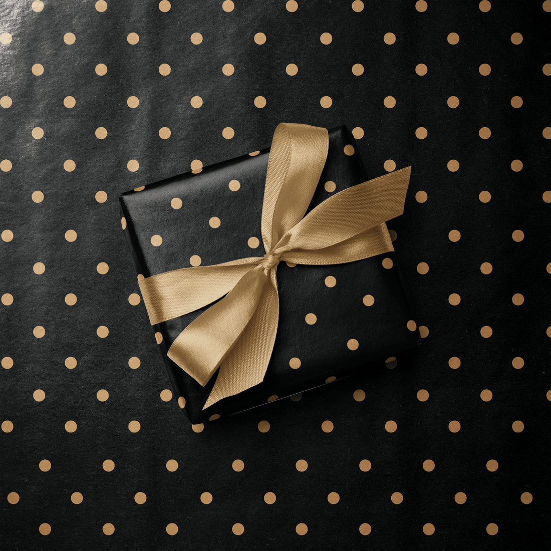 Black and Gold Wrapping Paper - After Dark - Haus of Wrap