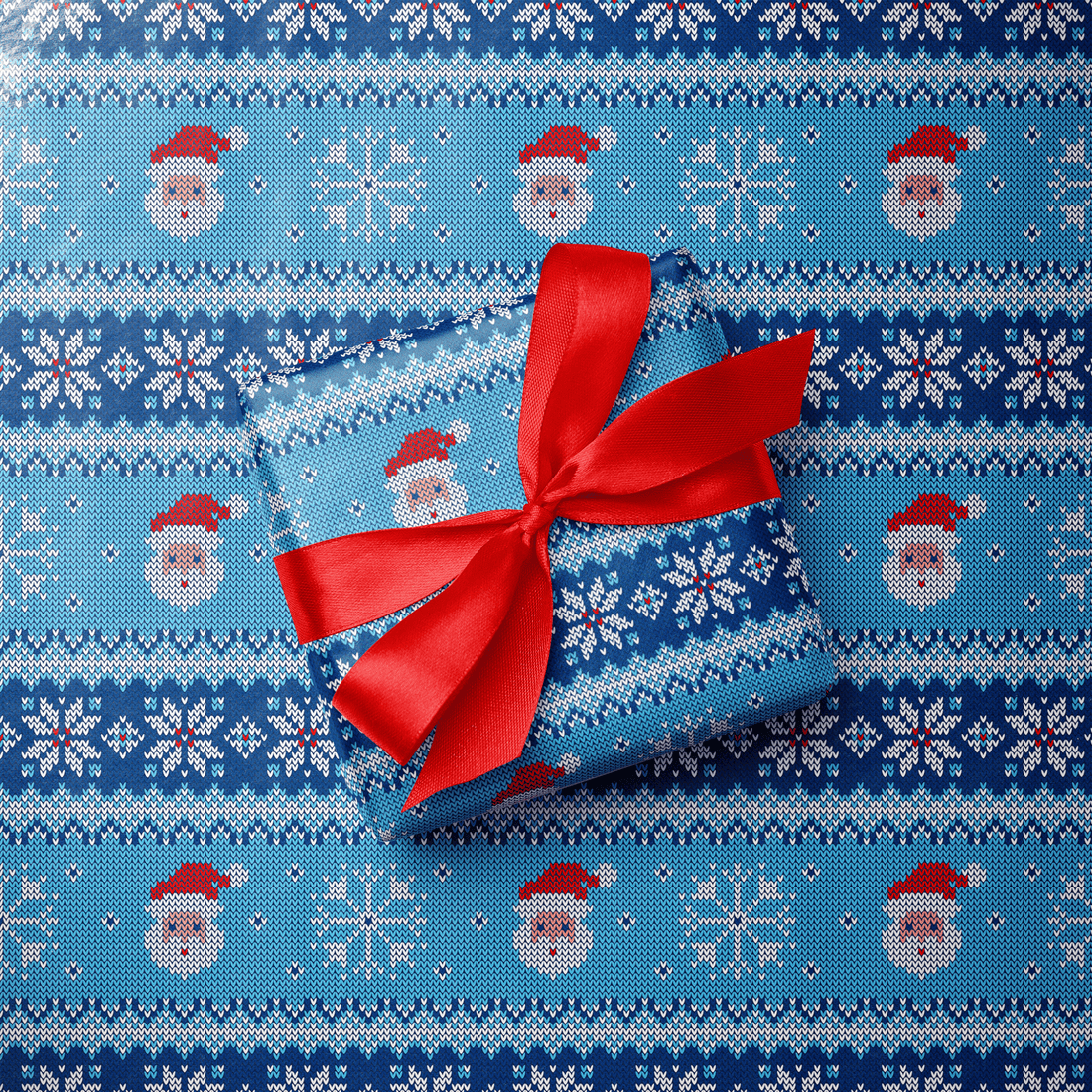 Christmas Wrapping Paper - Stitch &amp; Claus - Haus of Wrap