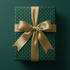 Green and Gold Christmas Wrapping Paper - Emerald Court - Haus of Wrap