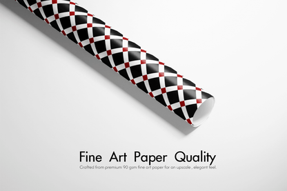 Geometric Gift Wrapping Paper - Carré Rouge - Haus of Wrap