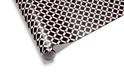 Geometric Gift Wrapping Paper - Carré Rouge - Haus of Wrap