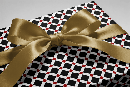 Geometric Gift Wrapping Paper - Carré Rouge - Haus of Wrap