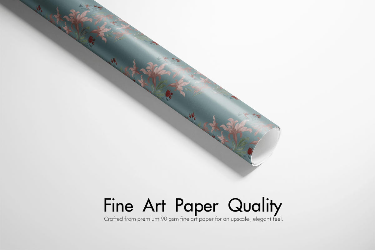 Floral Wrapping Paper Roll - Muted Garden - Haus of Wrap