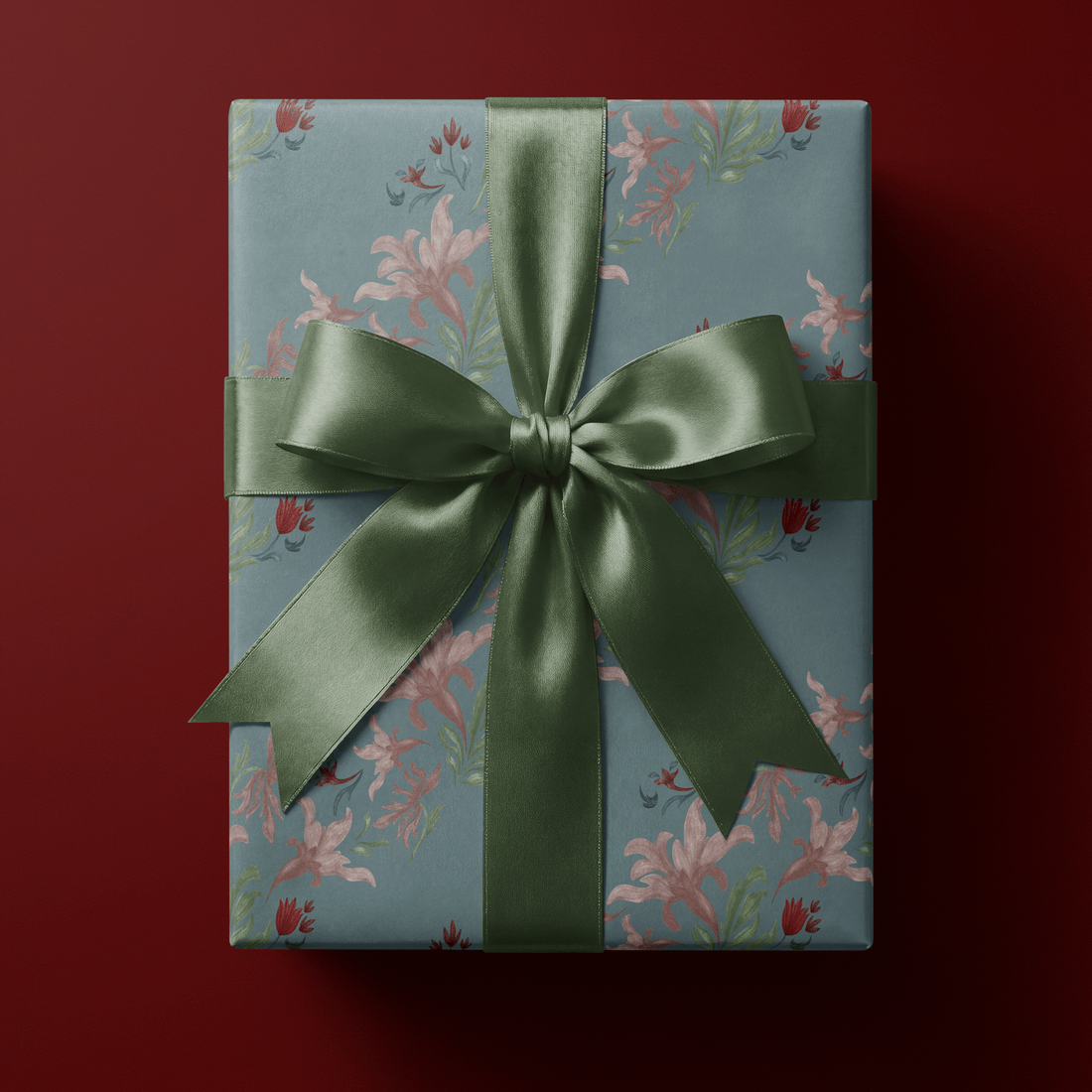 Floral Wrapping Paper Roll - Muted Garden - Haus of Wrap
