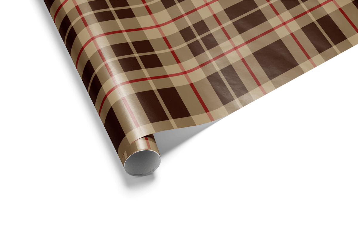 Plaid Christmas Gift Wrap - Kensington - Haus of Wrap