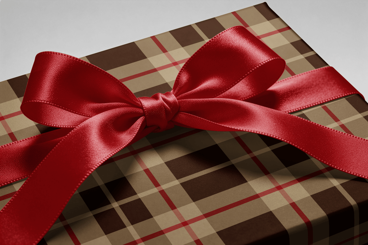 Plaid Christmas Gift Wrap - Kensington - Haus of Wrap