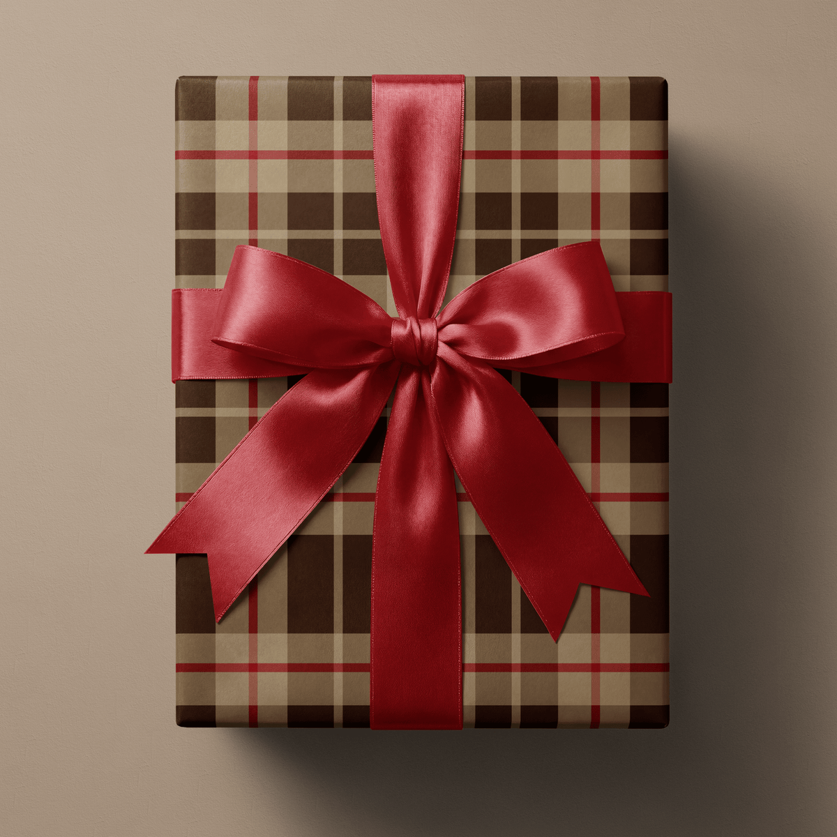 Plaid Christmas Gift Wrap - Kensington - Haus of Wrap