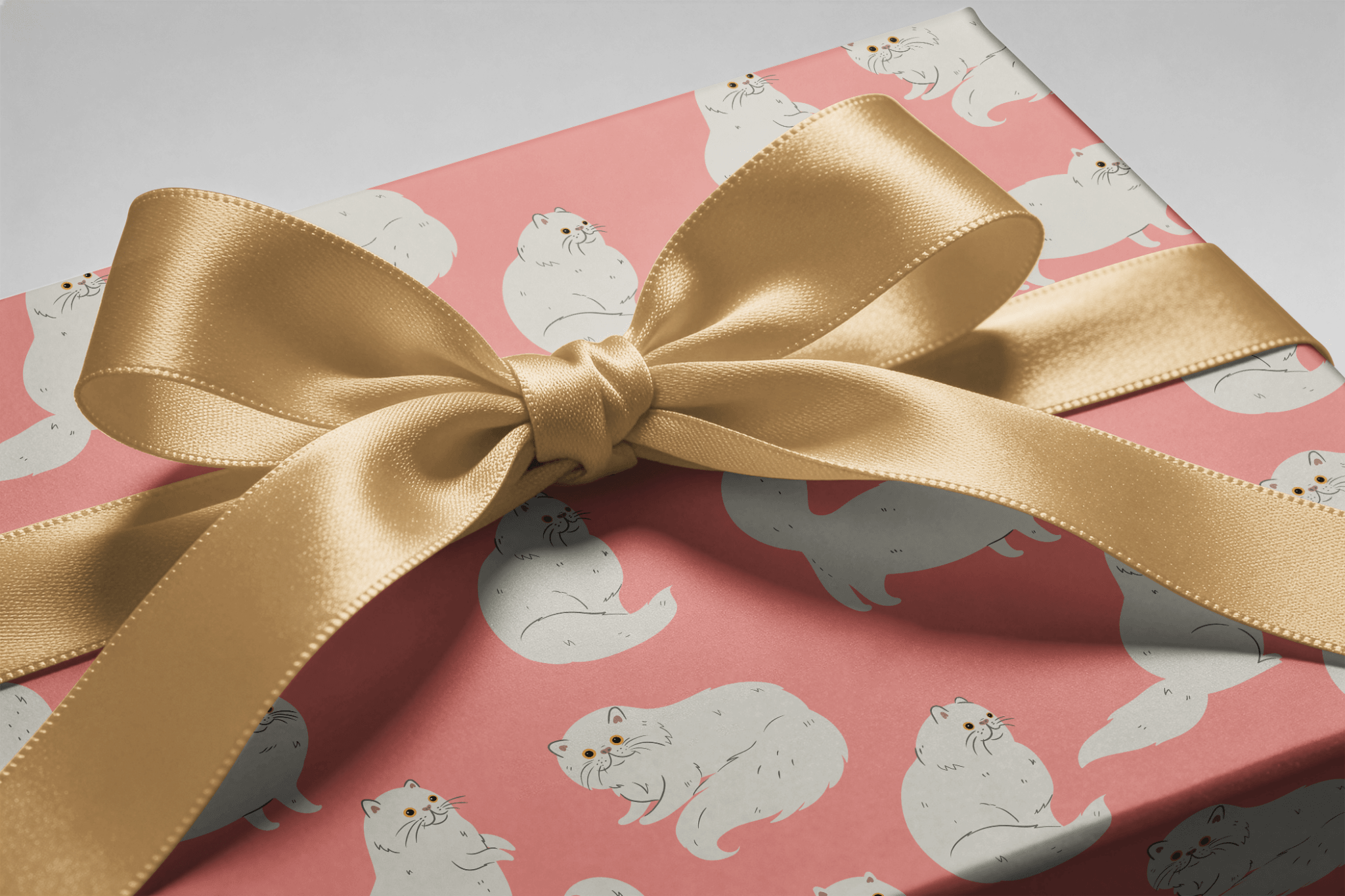 Cat Gift Wrapping Paper - Madame Fluff - Haus of Wrap