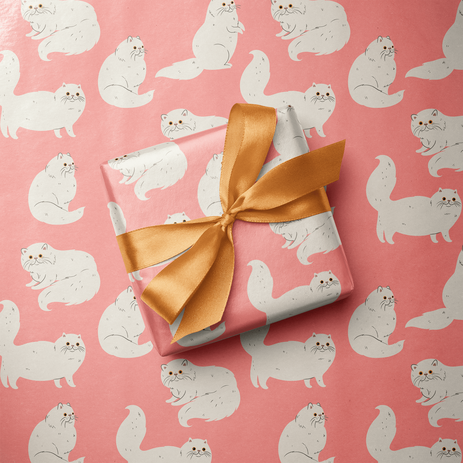 Cat Gift Wrapping Paper - Madame Fluff - Haus of Wrap