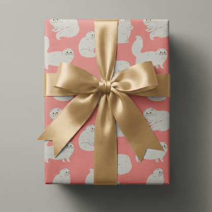 Cat Gift Wrapping Paper - Madame Fluff - Haus of Wrap