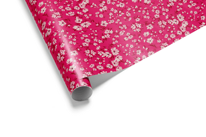 Pink Floral Wrapping Paper - Magenta Bloom - Haus of Wrap