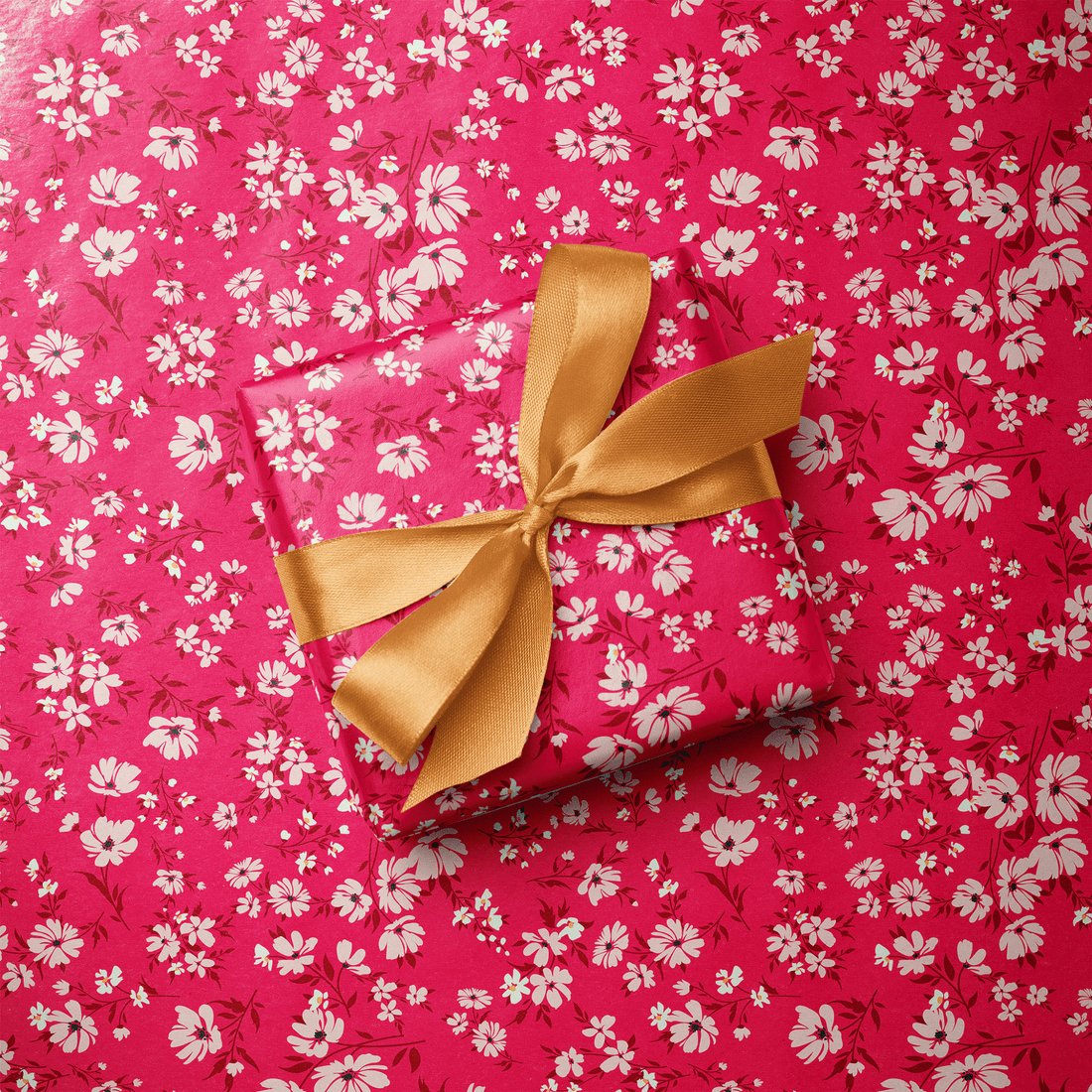 Pink Floral Wrapping Paper - Magenta Bloom - Haus of Wrap