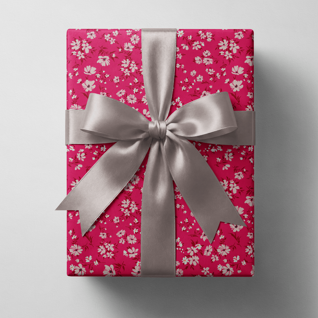 Pink Floral Wrapping Paper - Magenta Bloom - Haus of Wrap