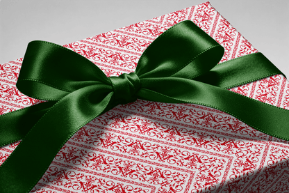 Red Wrapping Paper - Scarlet Letter - Haus of Wrap