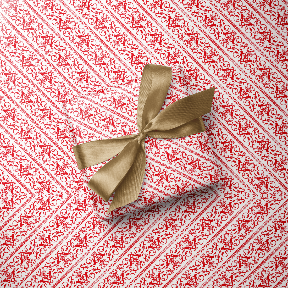 Red Wrapping Paper - Scarlet Letter - Haus of Wrap