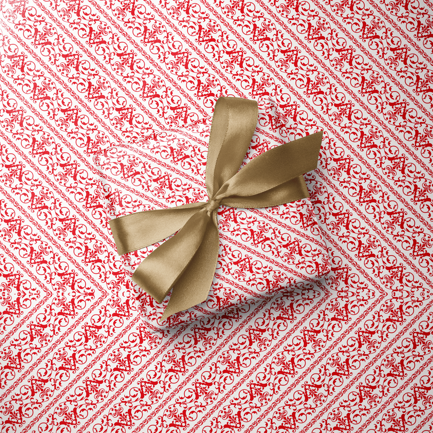 Red Wrapping Paper - Scarlet Letter - Haus of Wrap
