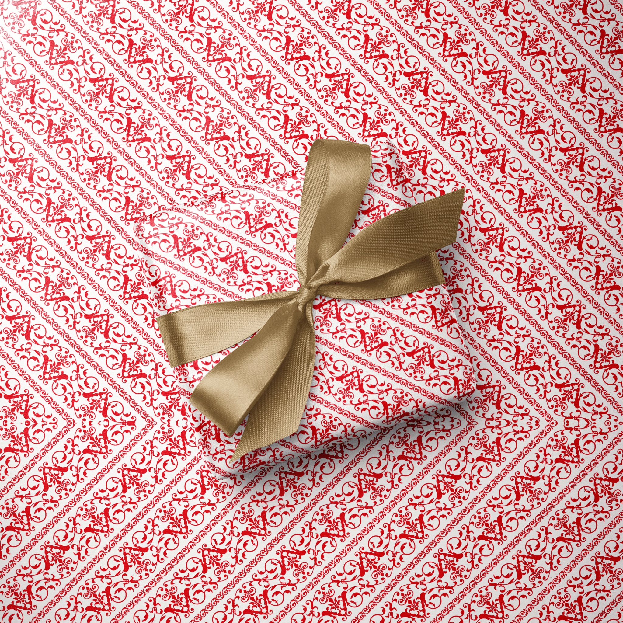 Red Wrapping Paper - Scarlet Letter - Haus of Wrap