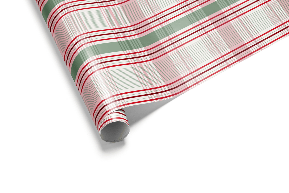 Christmas Plaid Wrapping Paper - Rosalie - Haus of Wrap