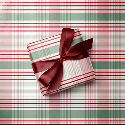 Christmas Plaid Wrapping Paper - Rosalie - Haus of Wrap