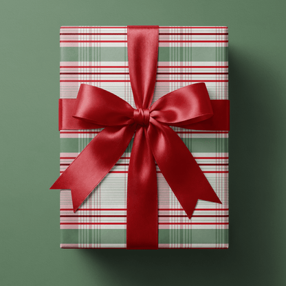 Christmas Plaid Wrapping Paper - Rosalie - Haus of Wrap