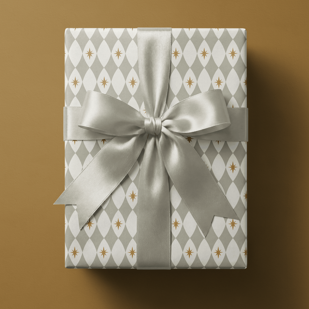 Neutral Christmas Wrapping Paper - Quiet Star - Haus of Wrap