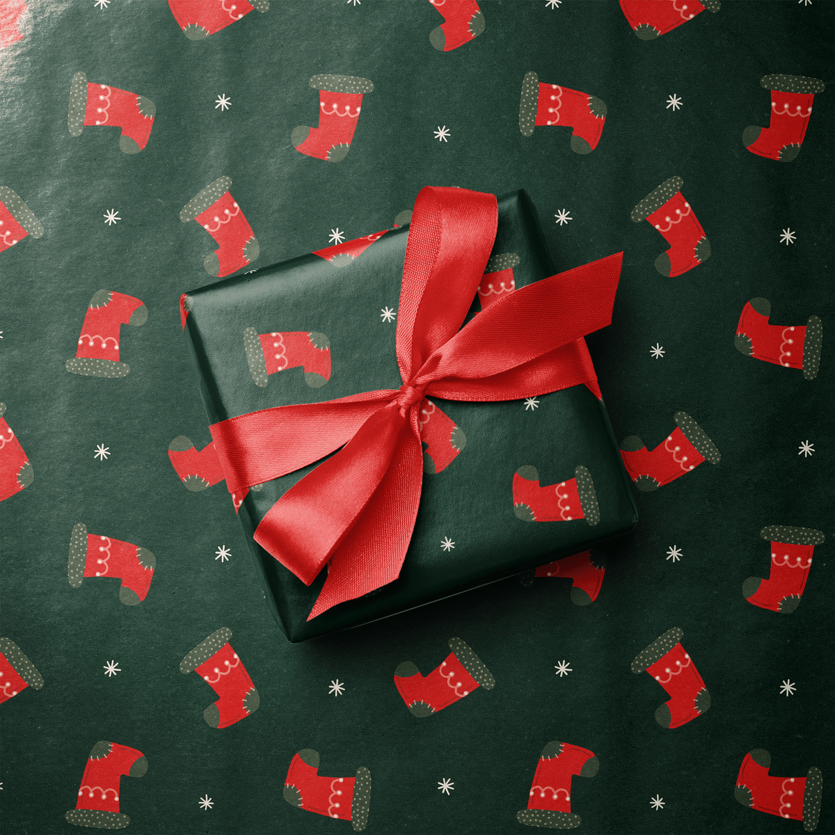 Funny Christmas Wrapping Paper - Filled &amp; Thrilled - Haus of Wrap
