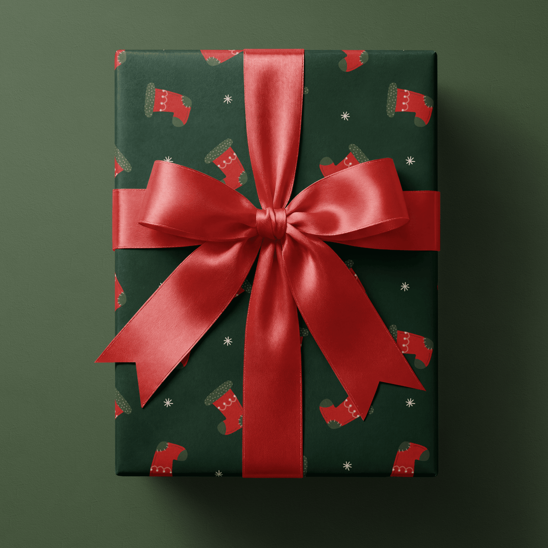 Funny Christmas Wrapping Paper - Filled &amp; Thrilled - Haus of Wrap
